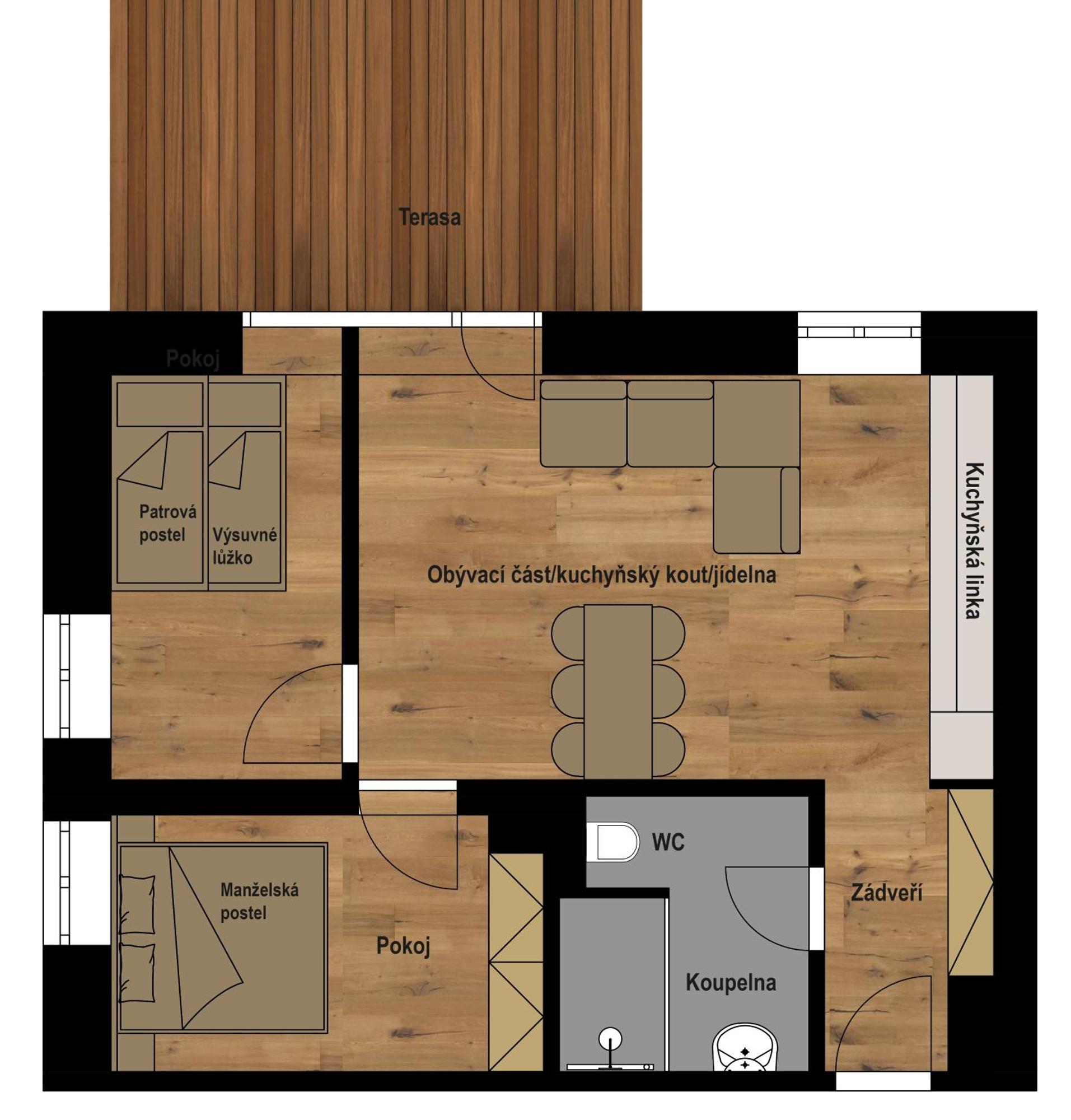 Apartmany Barth Holiday - Rezidence Maj 페츠 포트 스네스코우 객실 사진