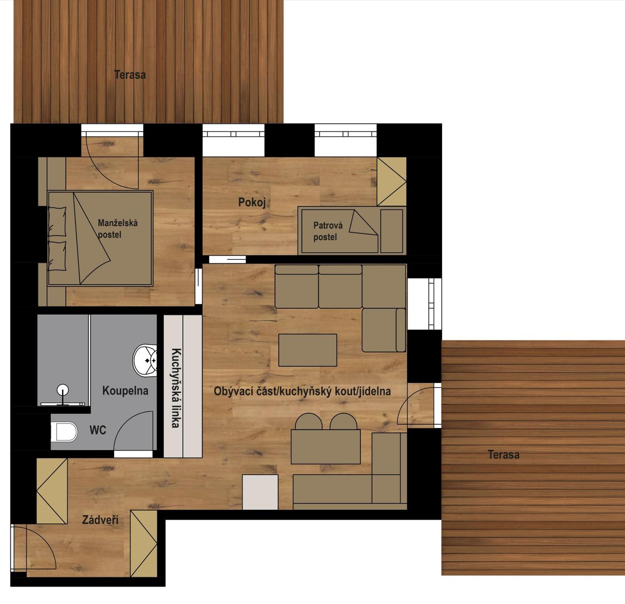 Apartmany Barth Holiday - Rezidence Maj 페츠 포트 스네스코우 객실 사진